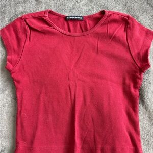 Brandy Melville Classic Red Short Sleeve Tee